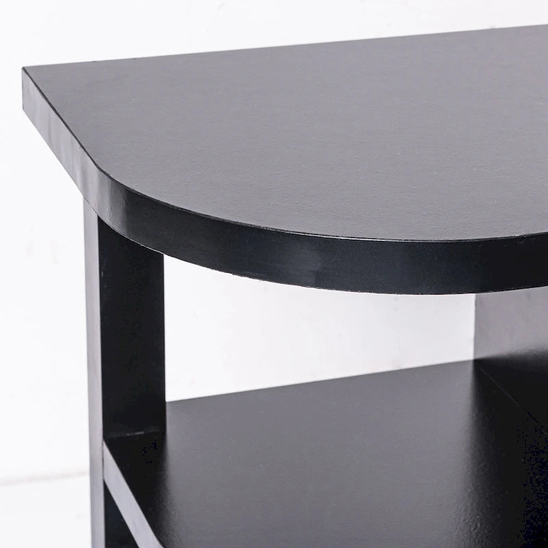 48 Modern Black Electric Fireplace TV Stands Media Console for TVs up to 55