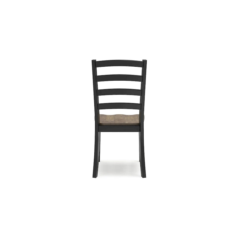 Wildenauer Brown/Black Dining Chair - 19 W x 23.25 D x 39 H