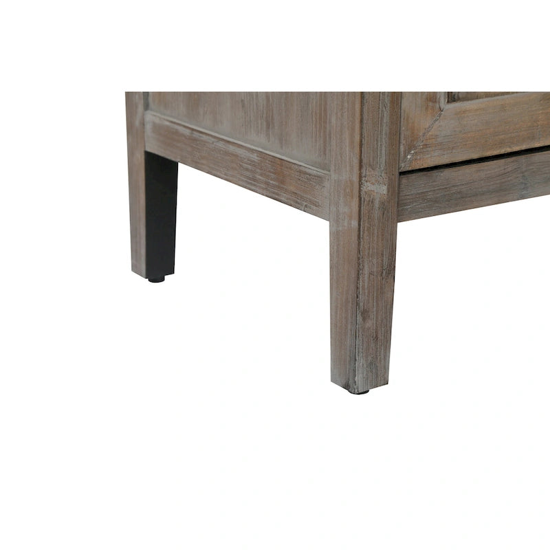 Accent Cabinet 4 Door Wooden Twill Sideboard Storage Cabinet