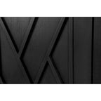 Accent Cabinet 4 Door Wooden Twill Sideboard Storage Cabinet