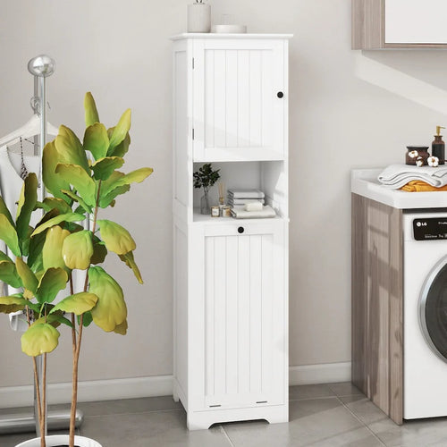 1-Compartment 1-Door Tilt-Out Laundry Sorter Cabinet