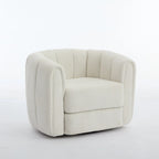 Modern Upholstered Swivel Accent Barrel Chair