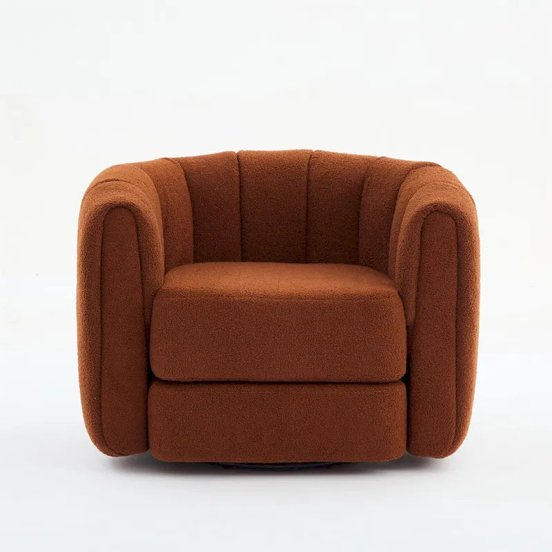 Modern Upholstered Swivel Accent Barrel Chair