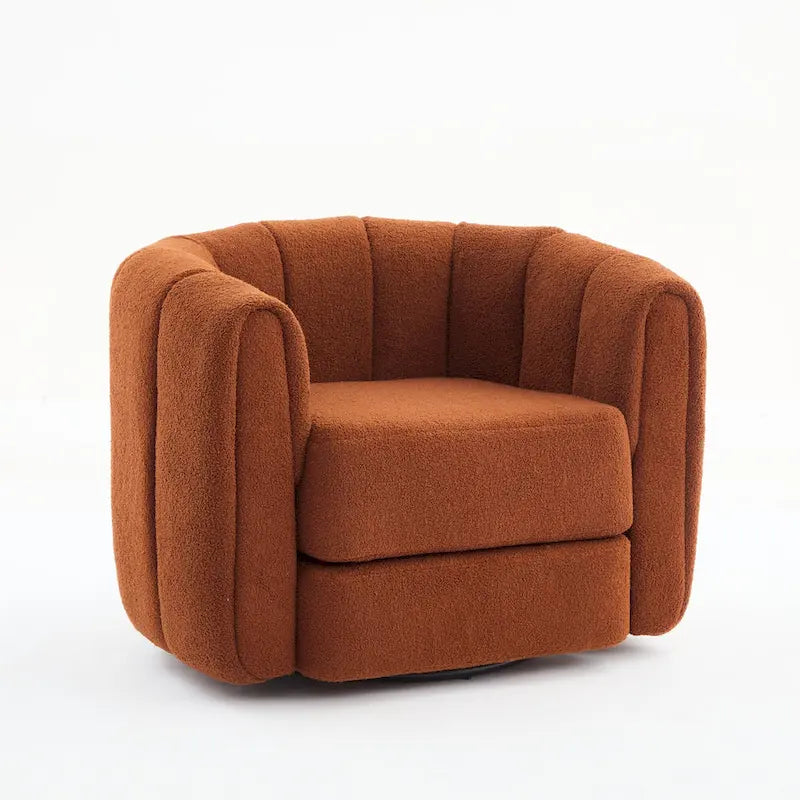 Modern Upholstered Swivel Accent Barrel Chair