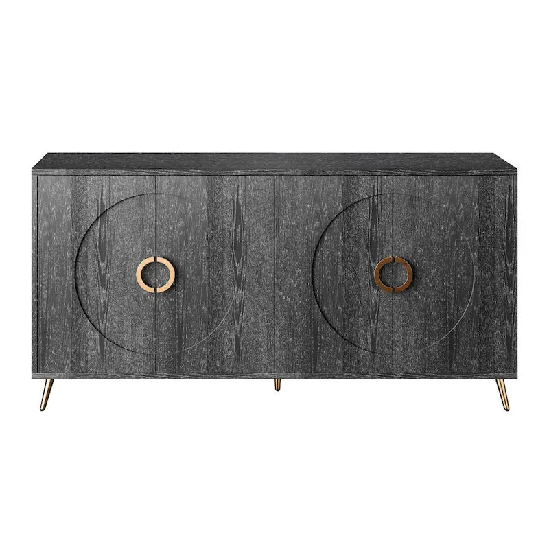 59.84W 4 Door Wooden Cabinet Sideboard Buffet - N/A