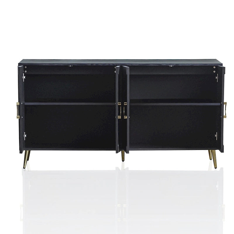 59.84W 4 Door Wooden Cabinet Sideboard Buffet - N/A